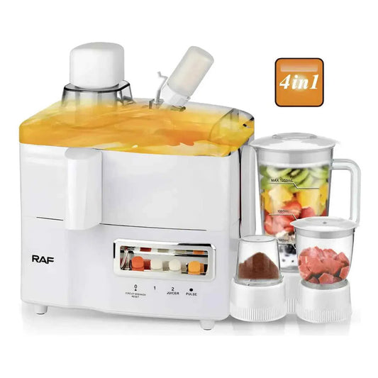 Extractor Eléctrico 4 En 1 Exprimidor Moledor Licuadora Blanco 50 Hz / 60 Hz