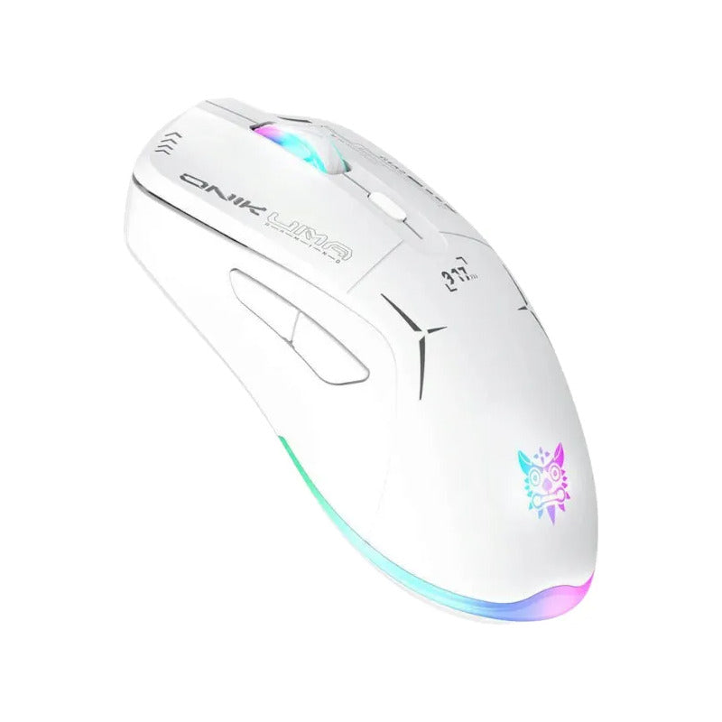 Mouse Ergonómico Gamer Inalámbrico D5 3.0 Usb 3600 Dpi Blanco