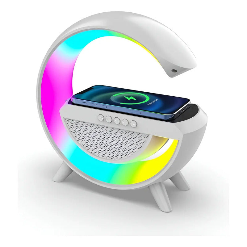 Kit Tech: Cable Carga Inalámbrico Usb-c Apple Watch Blanco + Cargador Parlante Lámpara Bluetooth