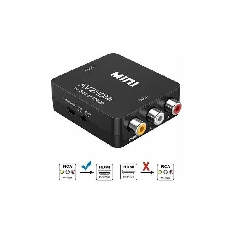 Convertidor Adaptador Audio Optico Digital Original Rca 3.5