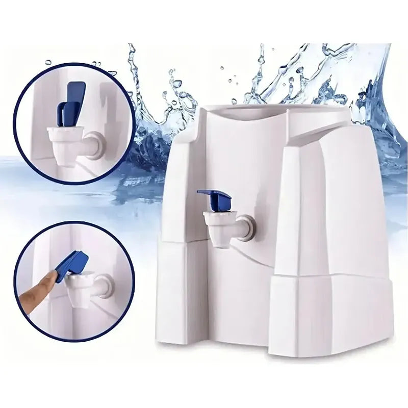 Dispensador Sobre Mesa Plastico Para Agua Bidon Botellon Blanco