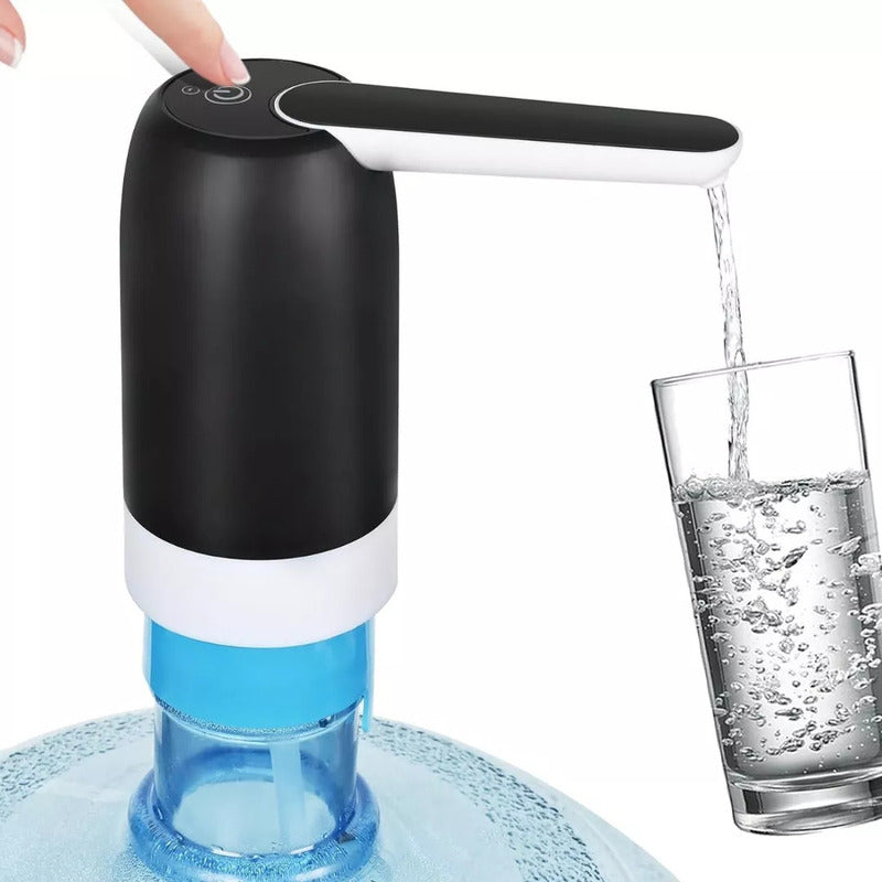 Dispenser Agua Automatico Plegable Bomba Bidon Portatil Negro