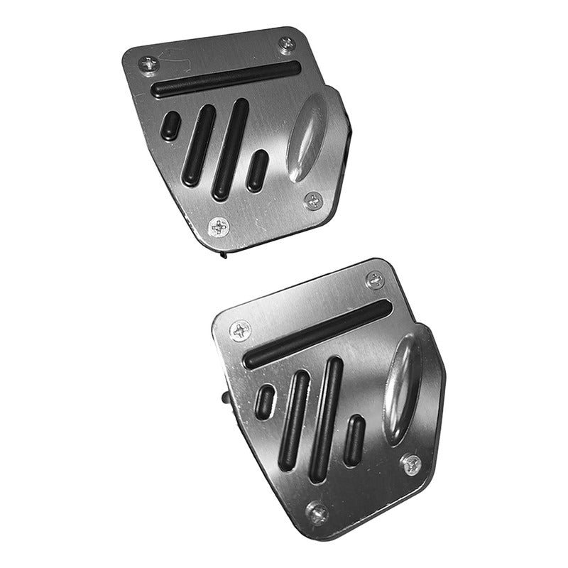 Set Cubre Pedales Auto 3 Piezas De Aluminio Y Goma Tunning