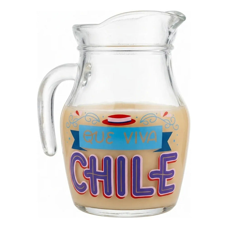 Set 6 Vasos Lorito Viva Chile 500ml Terremoto Fiesta Patrias Que Viva Chile
