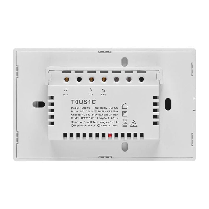 Interruptor Wifi De Pared Sonoff De 1 Canal Blanco