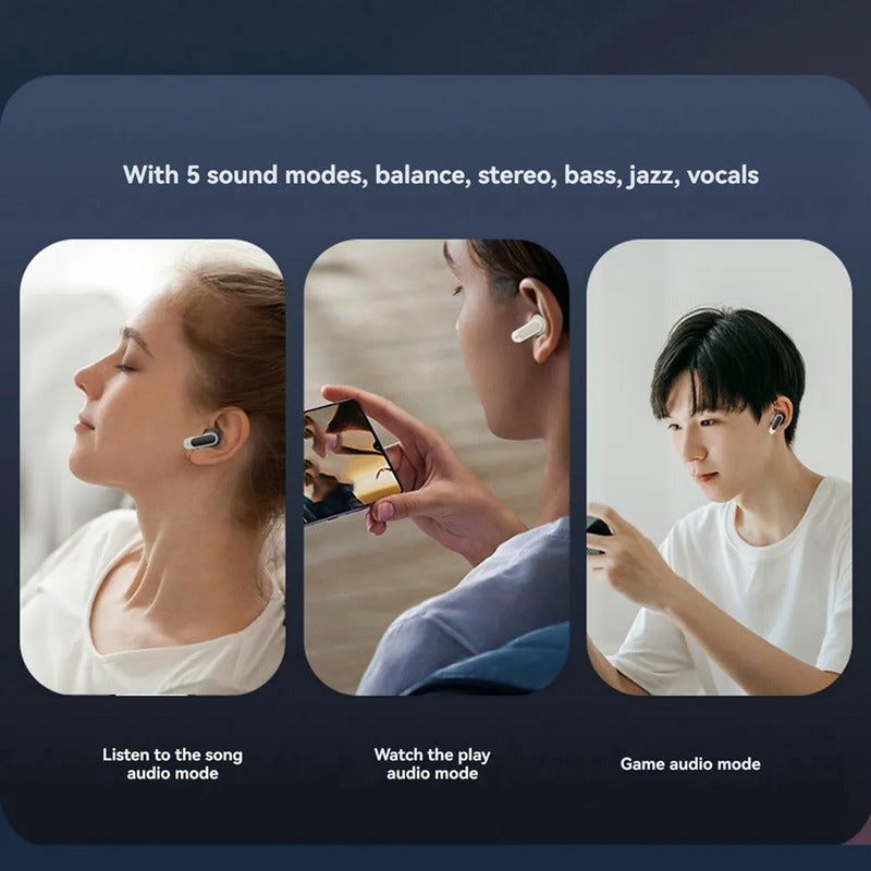 Auriculares Inalámbricos Con Cancelación De Sonido Pantalla Negro