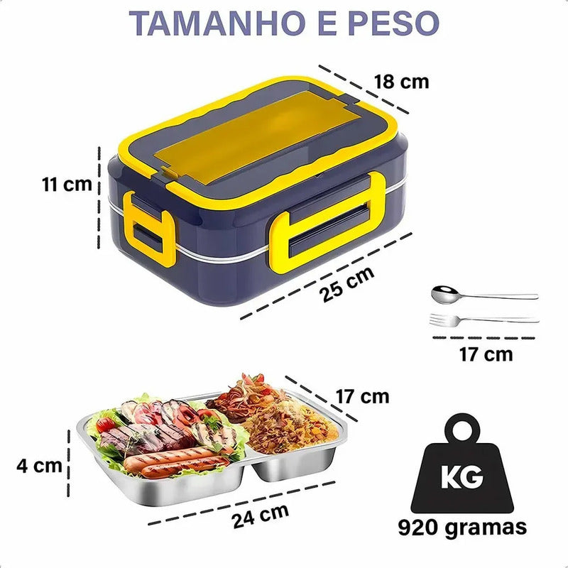 Lonchera Eléctrica Portátil Fiambrera Calentador De Comida Agua