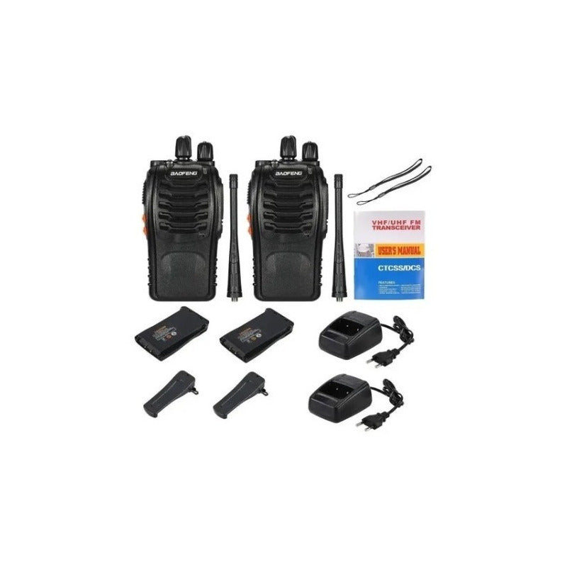 Radios X4 Walkie Talkie Baofeng 888s 16 Canales 5km Alcance
