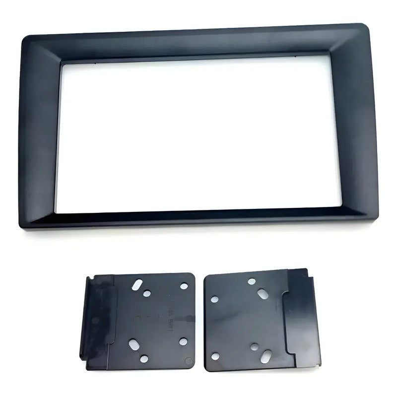 Kit Auto: Bisel Adaptador Universal 9 A 7 Pulgadas 2 Din Negro + Radio 2 Din Mirror Link Mp5 Negro