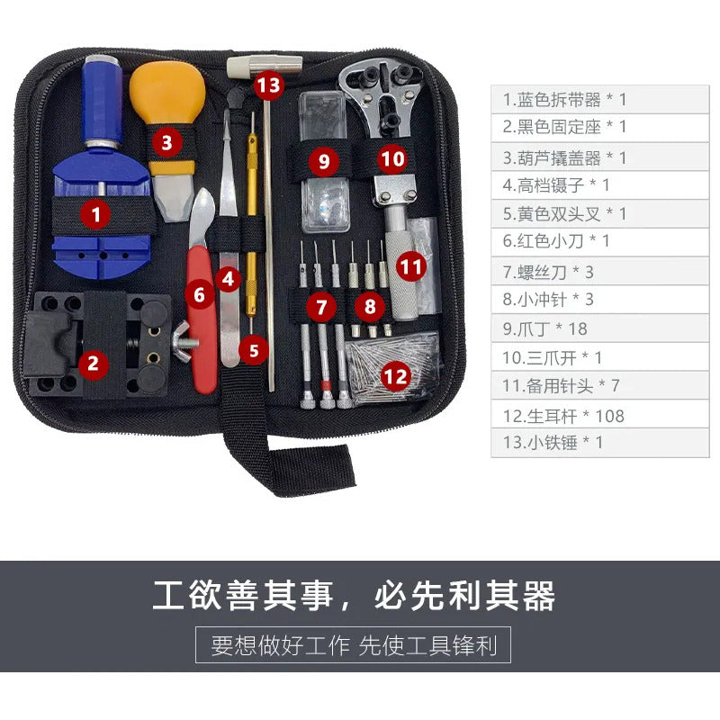 Kit De Herramientas Para Reloj Joyero Bolso Relojero