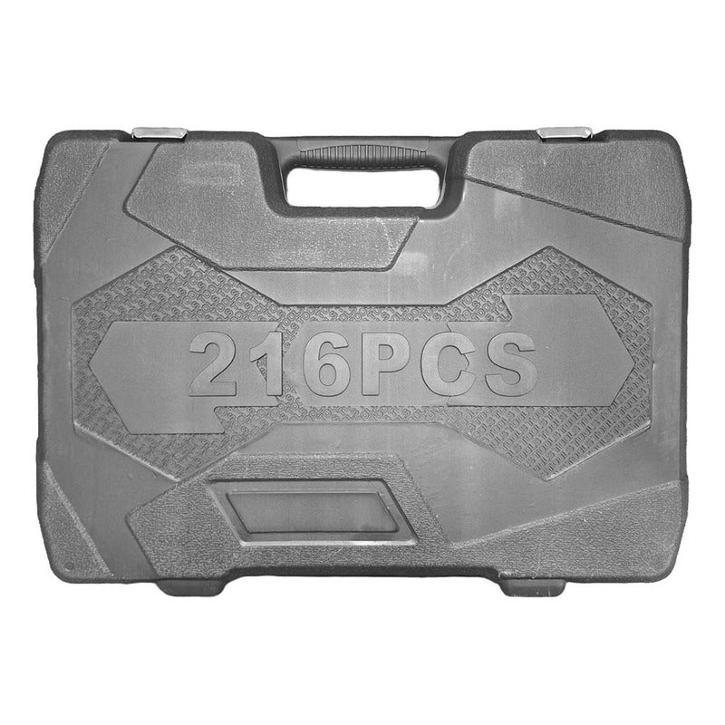 Juego De Dados 216 Piezas Kit De Herramientas + Maletín