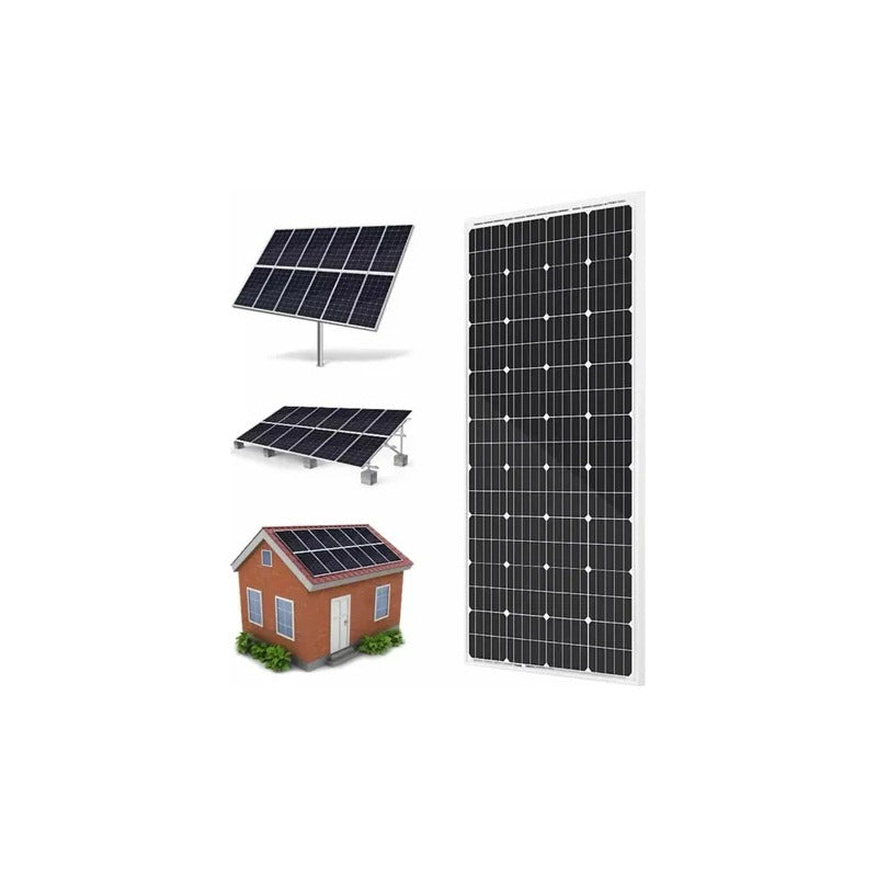 Panel Solar Monocristalino Fotovoltaico 12v 200w Solo Retiro Negro 12v 12v