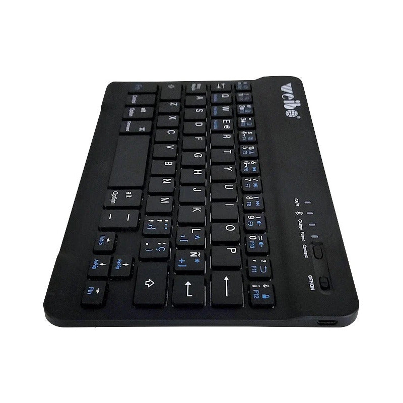 Mini Teclado Slim Inalámbrico Bluetooth Telefono Tablet Pc Negro
