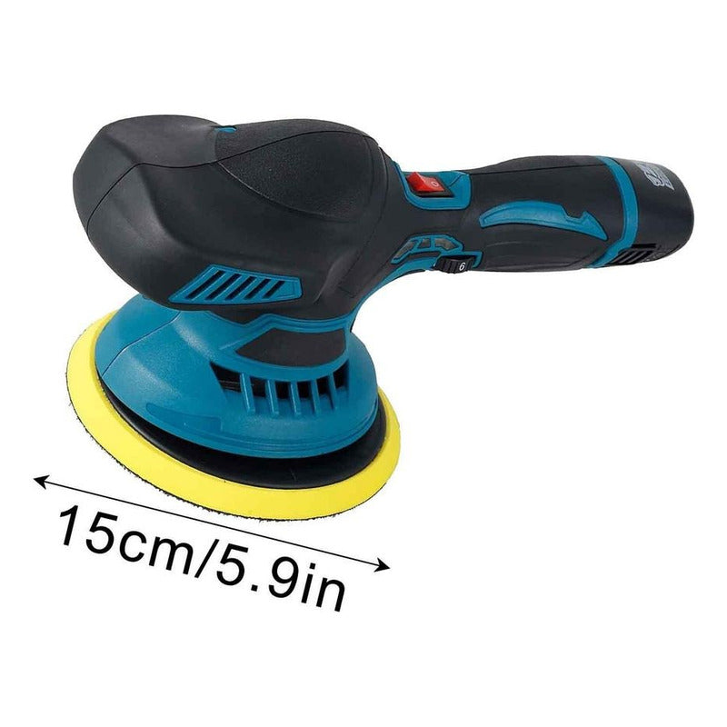 Pulidora Recargable Auto Eléctrica Con Accesorios 12v Turquesa