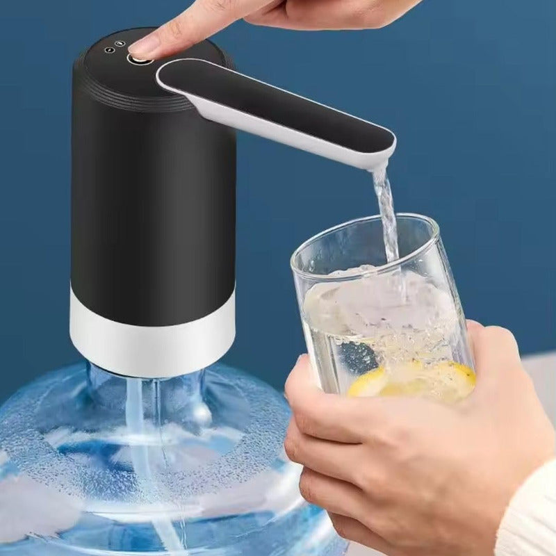 Dispenser Agua Automatico Plegable Bomba Bidon Portatil Negro