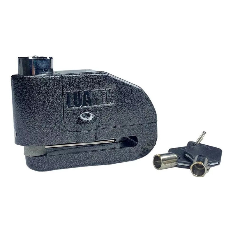 Candado Sml Con Alarma De Sonido Y Freno De Disco Para Moto Negro