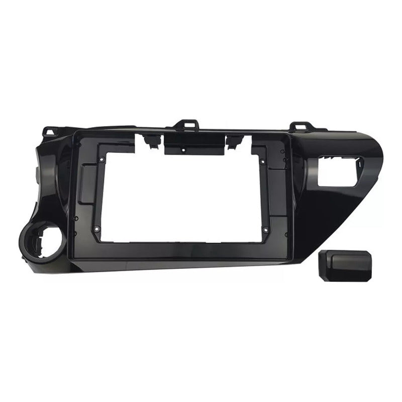Bisel Adaptador Para Radio 10 Pulgadas Toyota Hilux 2018 Up Negro