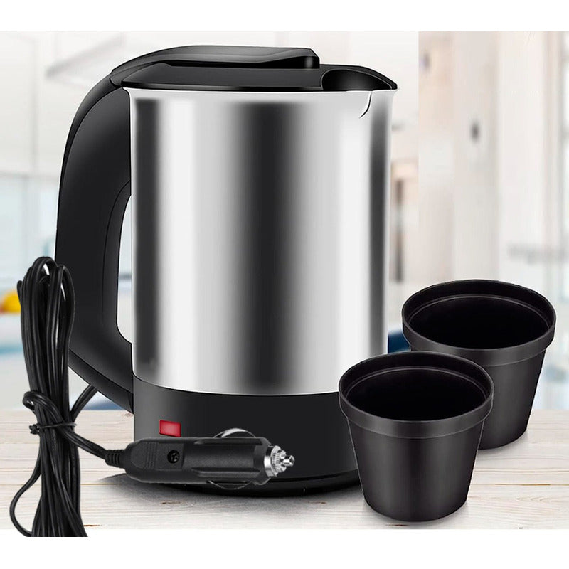 Hervidor De Agua Para Auto 12v - 125w + 2 Vasos