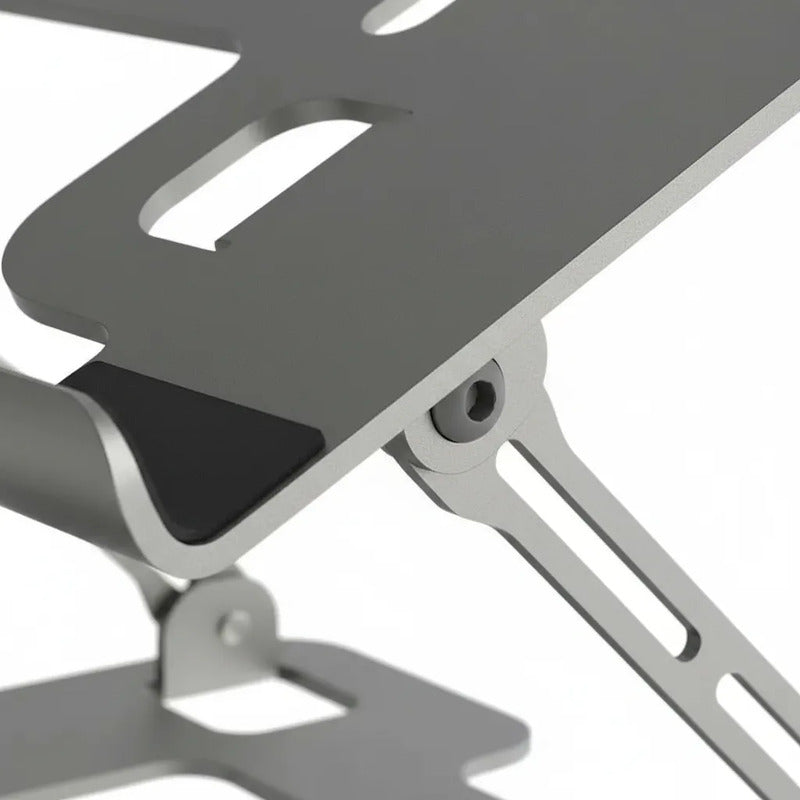 Soporte Doble Para Laptop Y Telefono Plegable Antideslizante Gris Oscuro