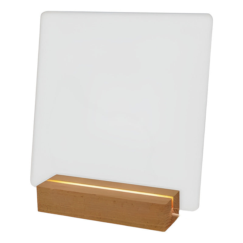 Pizarra Acrílica Luz Led Usb De Borrado En Seco Con Soporte