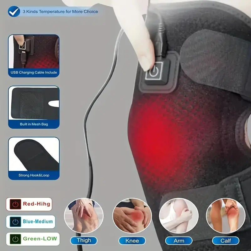 Rodillera Con Temperatura Ajustable Rodilla Calienta Usb