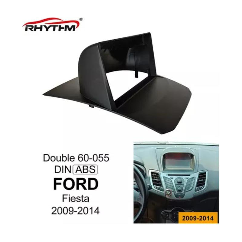 Bisel Adaptador Radio 9pul Ford Fiesta 2009-2014 Auto Negro