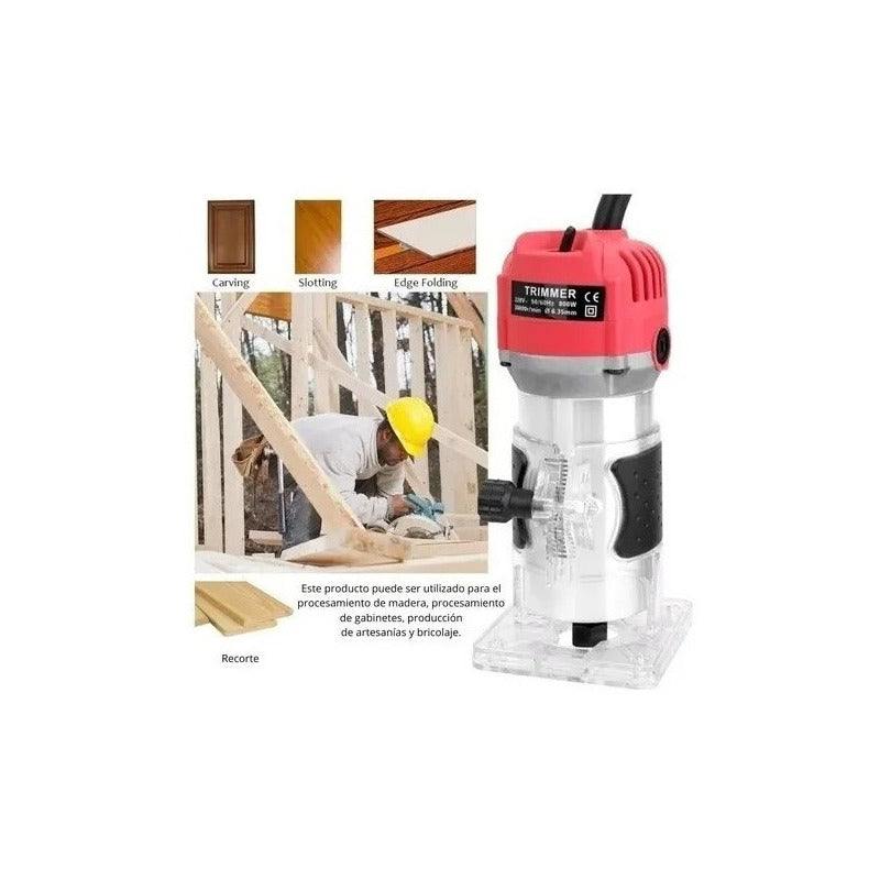 Fresadora Tupi 3000rpm Tallador De Madera Router 1/4