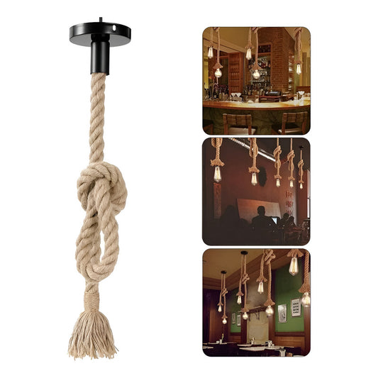 Pack X5 Soga Colgante Decorativo Vintage Retro Soquete E27 Marrón