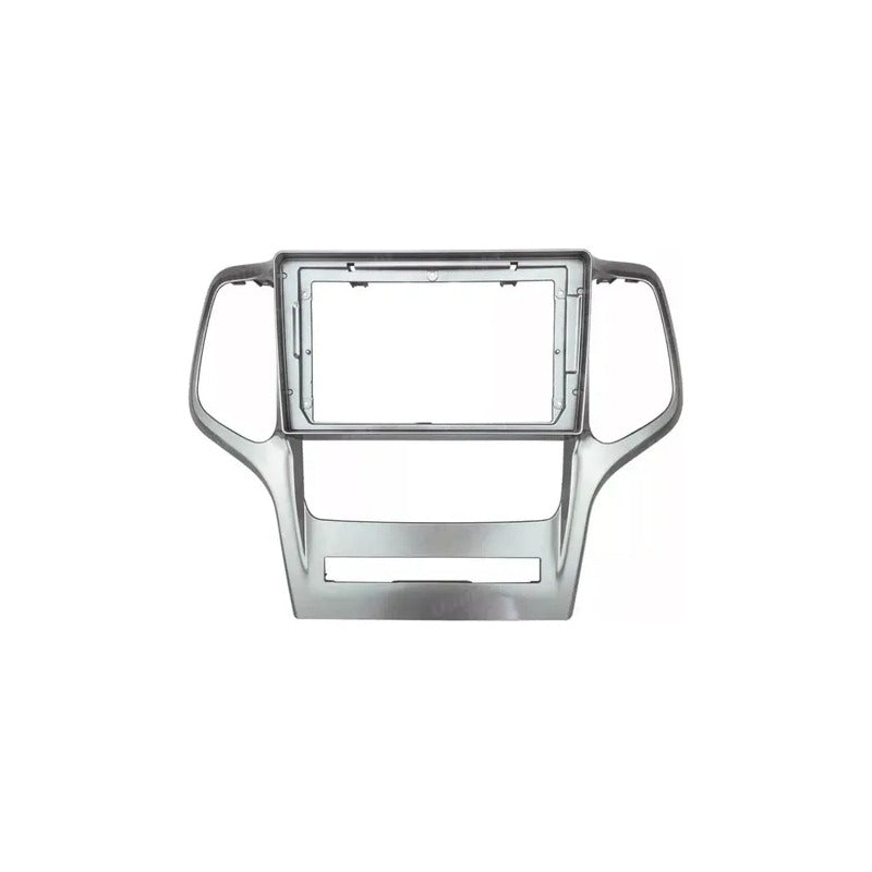 Bisel Adaptador Radio 9 PuLG Jeep Grand Cherokee 2008-2012 Plateado
