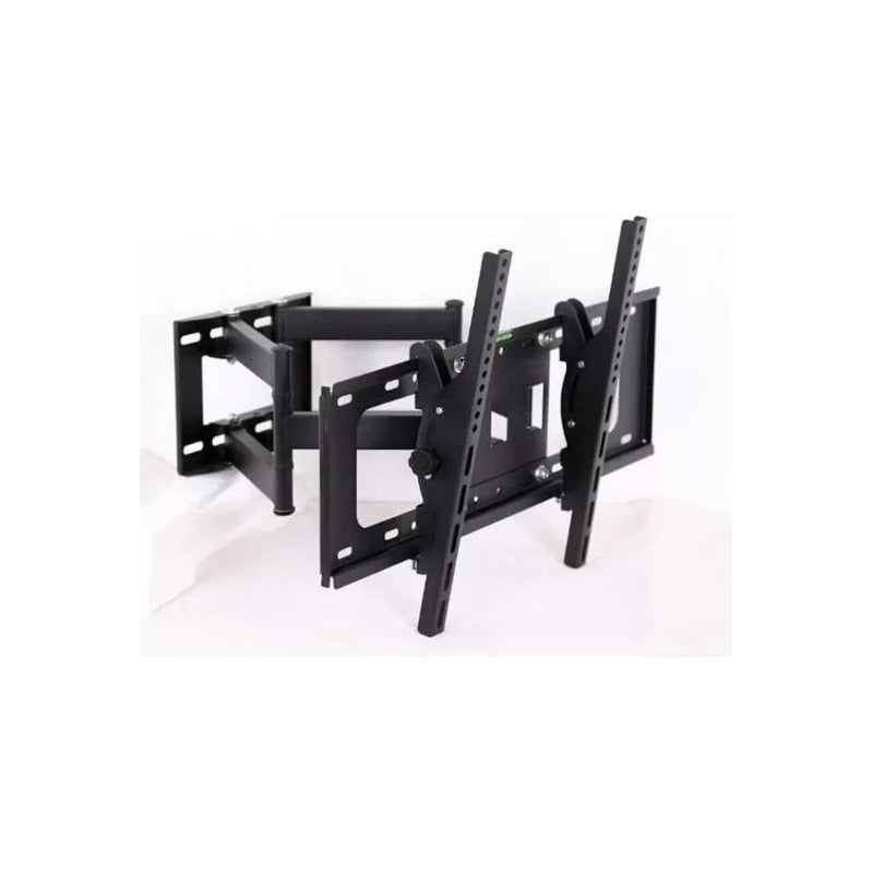 Soporte Tv  32 A 80  Doble Brazo Inclinacion Regulación 50kg Negro