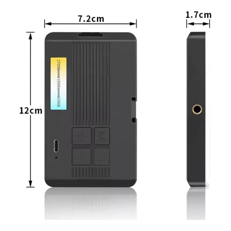 Luz Blanca Rgb Portátil Para Selfies Videos Ajustable Camara