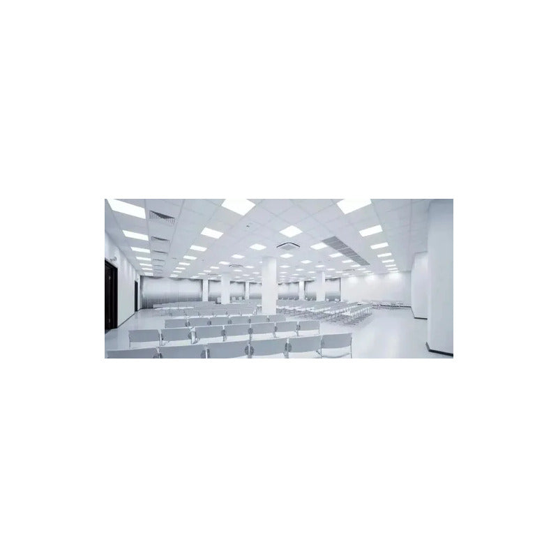 Pack X2 Panel Led Plafón 60x60cm Empotrable Cielo Foco Cuadr Blanco
