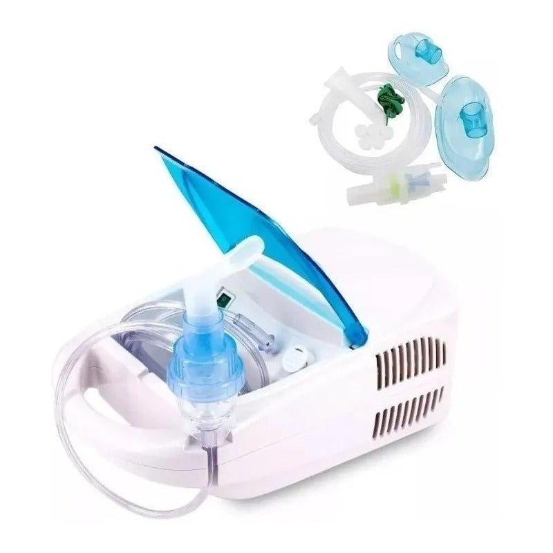 Nebulizador Portátil Asma Compresor Terapia Kit Completo 8ml Blanco