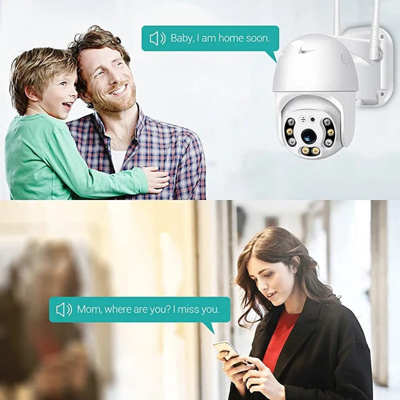 Cámara De Seguridad Jortan  Domo Exterior Wifi 360° Full Hd Blanco