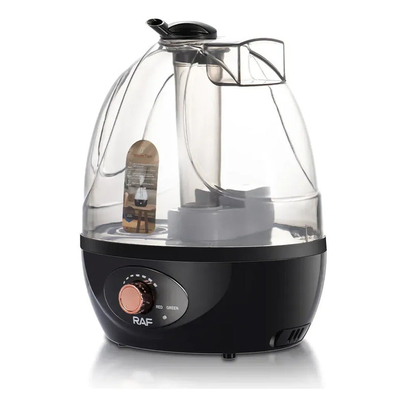 Humidificador Ultrasónico Silencioso 2,5l 20w Raf + Escencia Agua