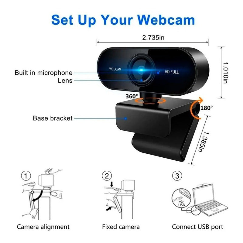 Webcam Hd 720p Con Microfono Incorporado Camara Hd