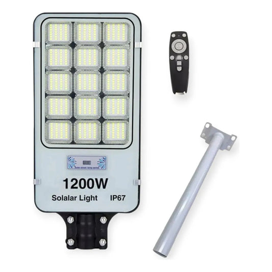 Foco Solar De Poste 1200 Watt Luz Fija Más Soporte