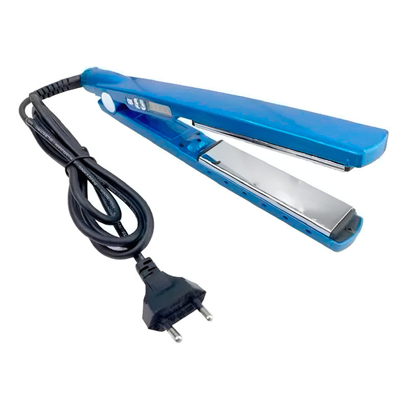 Plancha Para Cabello Alisar Alisado Pelo Nano  Azul
