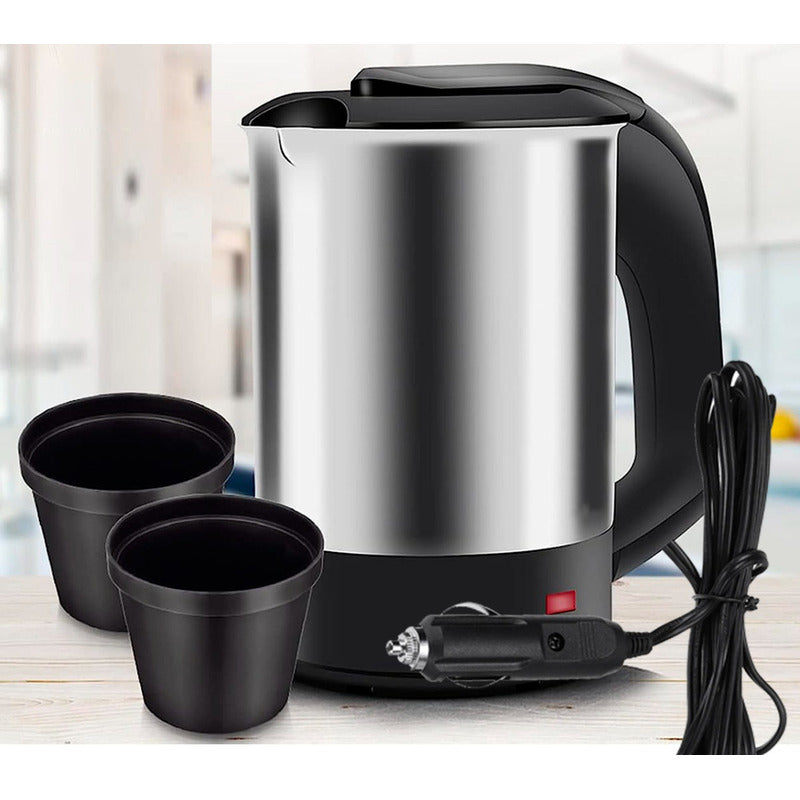 Hervidor De Agua Para Auto 12v - 125w + 2 Vasos