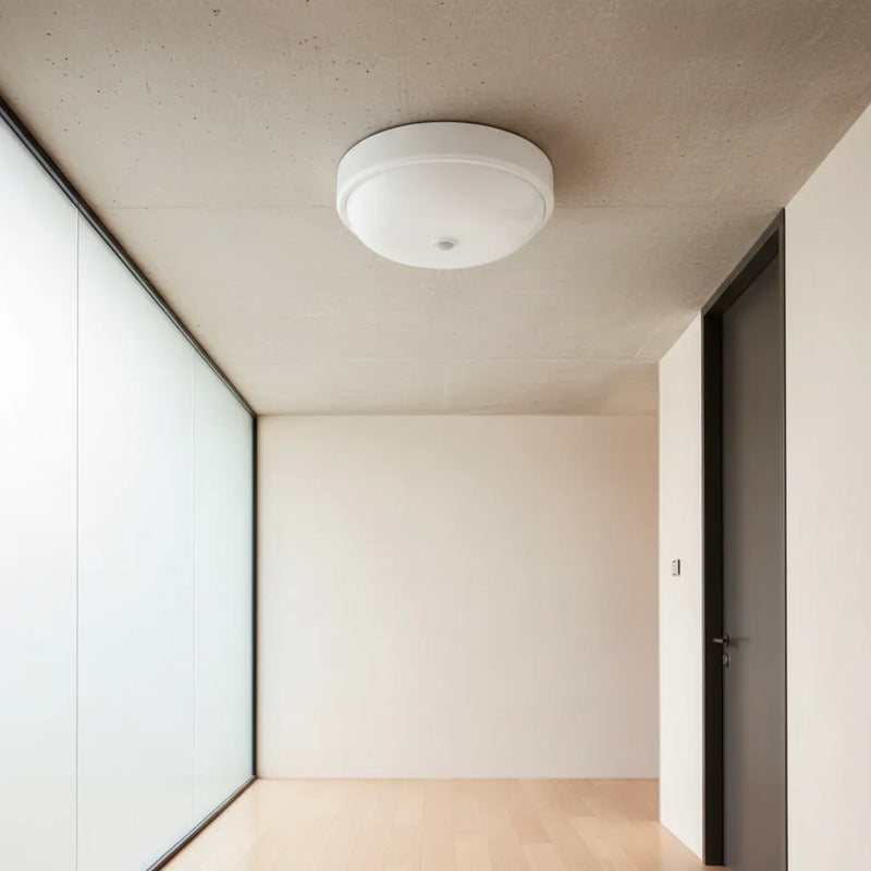 Lampara Led Redonda Para Techo Con Sensor De Movimiento Blanco