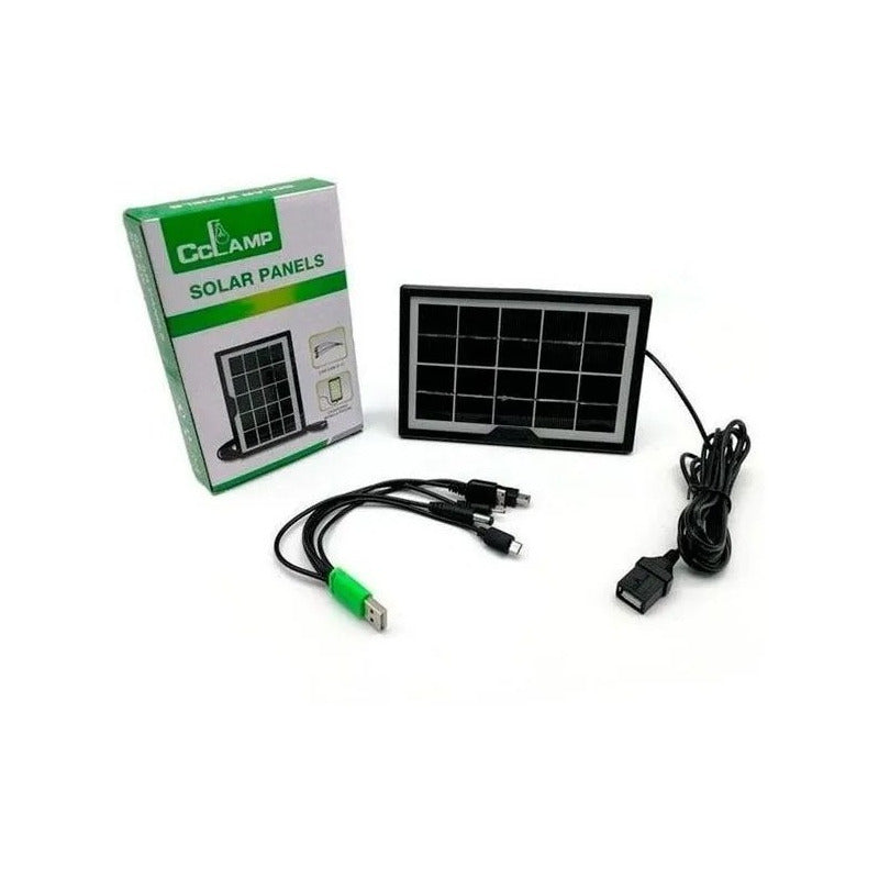 Cargador Solar Panel Portátil Celular Energía Solar Usb