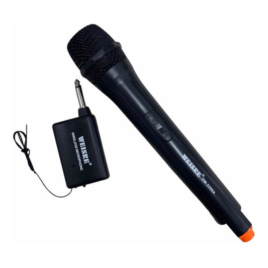 Micrófono Inalambrico Weisre Dm-3308a Dinámico Negro