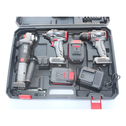 Kit 3 Herramientas Taladro Llave De Impacto Y Esmeril