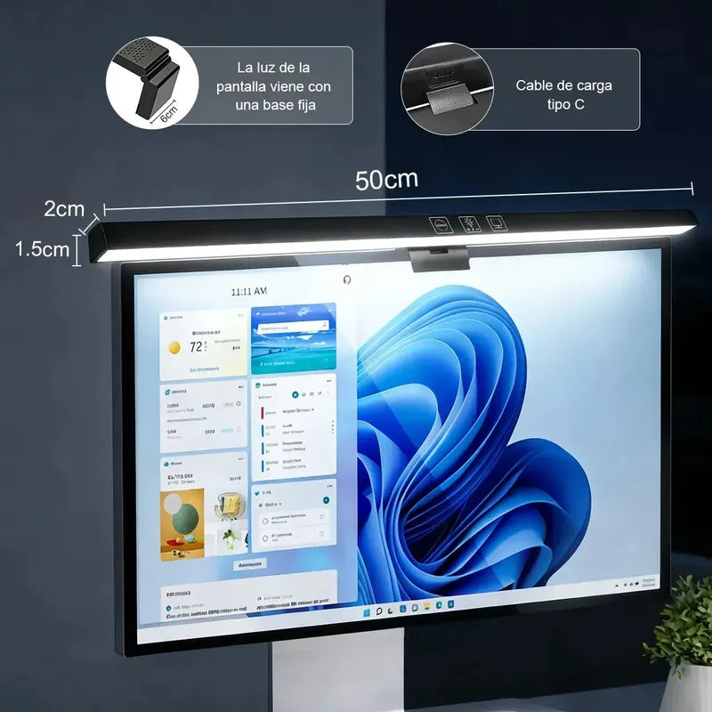Barra De Luz Led Monitor Lampara Escritorio Notebook
