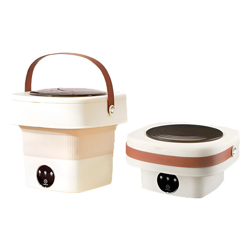 Mini Lavadora Portátil Plegable Personal Hogar Elegante Blanco