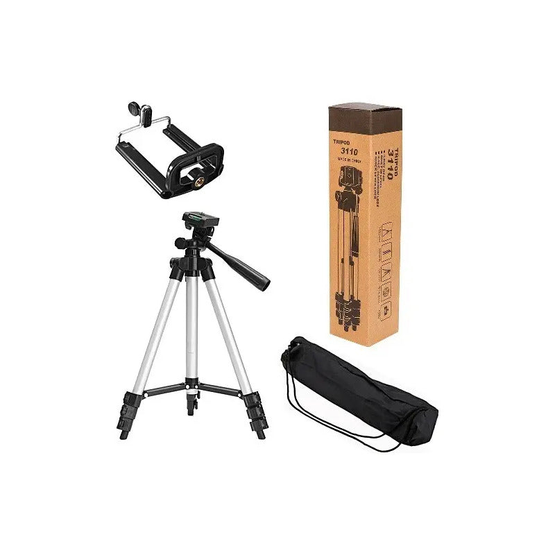 Trípode Gen 3110 Aluminio Telescópico Para Cámaras Celulares 102cm