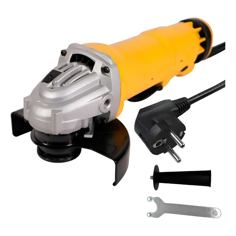 Esmeril Angular Electrico 220v Galletero Potente Cableado Amarillo 50/60hz