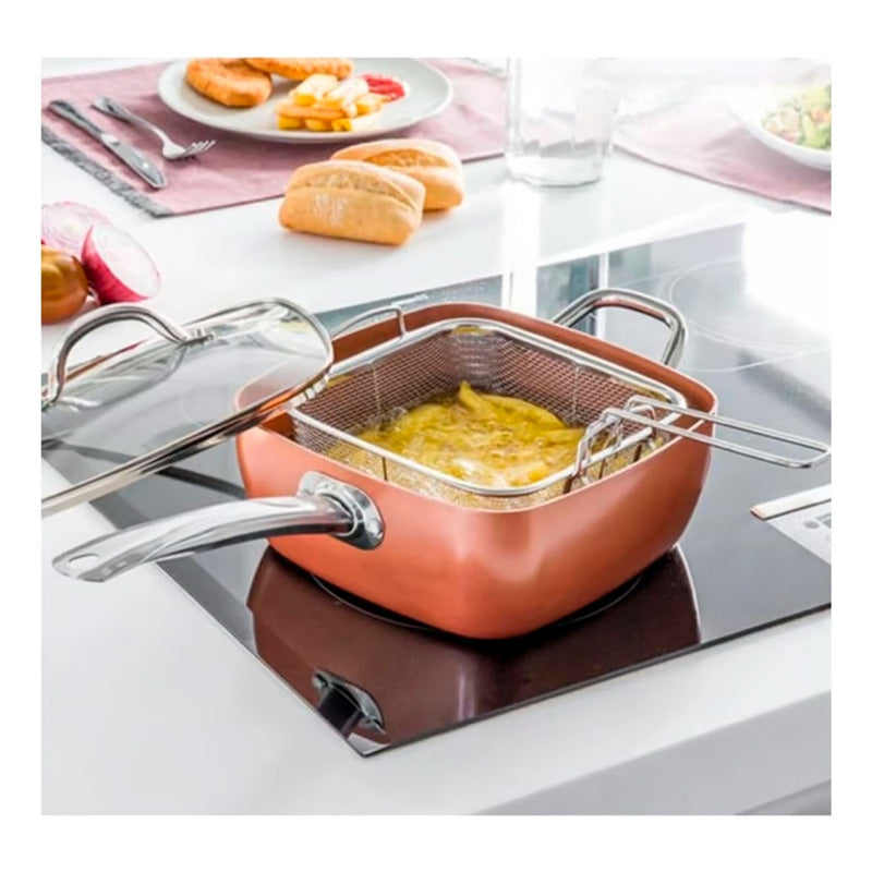 Wok New Line Olla 4 Pzas 24cm Antiadherente 7l