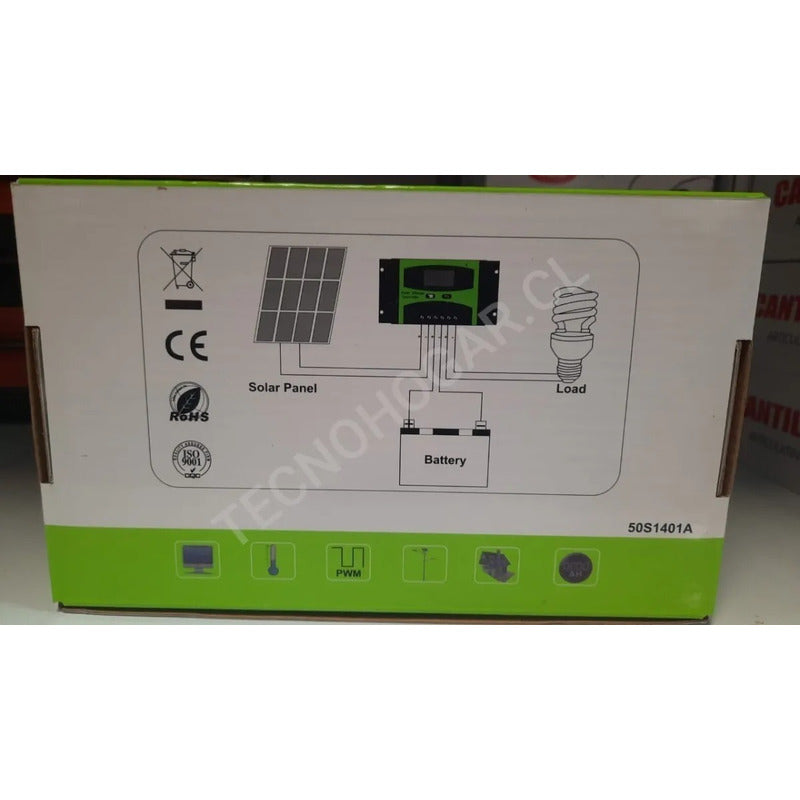 Controlador De Carga Regulador Solar Digital 12v 24v 60a