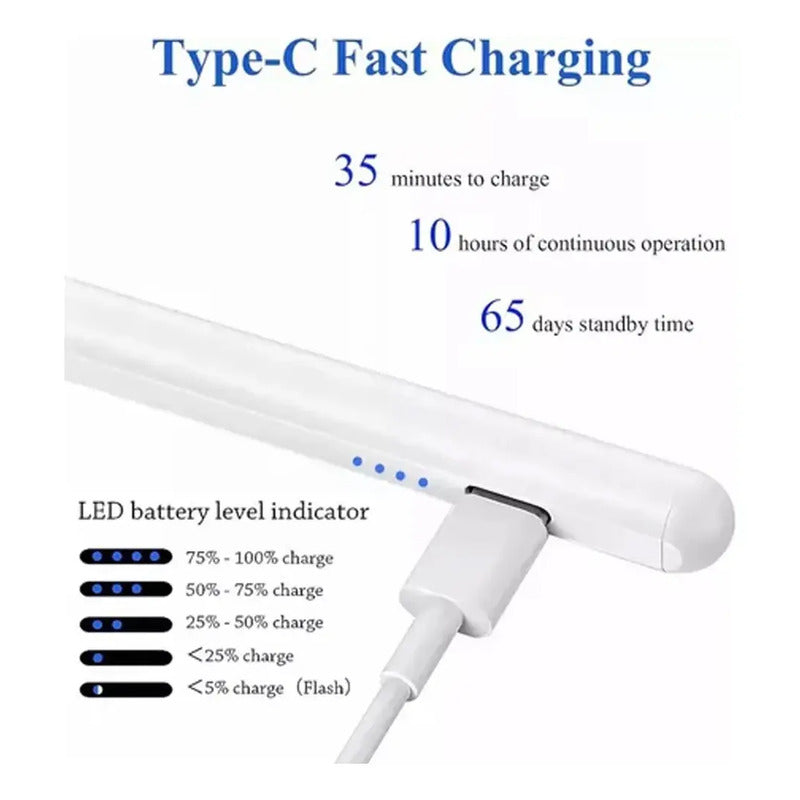 Lápiz Stylus Universal Tipo C Compatible Con Ios Android Win